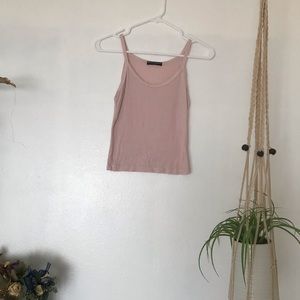 blush crop tank top!